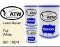 Preview: Land-Rover, Fuji White, 867 / NDH: 500ml Lackdose + 500ml Klarlack + 250ml Härter - Set, von ATW Autoteile West.
